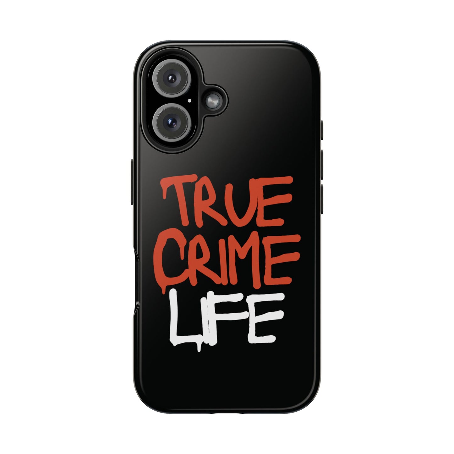 True Crime Tough Phone Cases, Durable Cases for Crime Lovers, Gift for True Crime Fans, Black Phone Accessories, Crime Theme Tech Gear