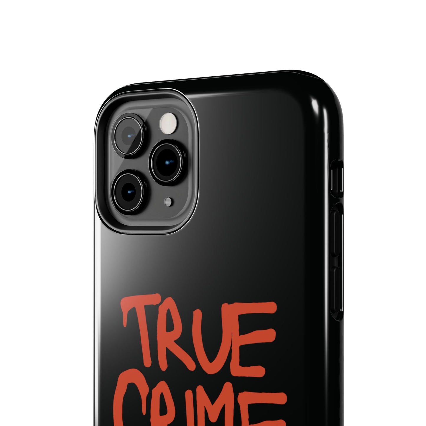 True Crime Tough Phone Cases, Durable Cases for Crime Lovers, Gift for True Crime Fans, Black Phone Accessories, Crime Theme Tech Gear