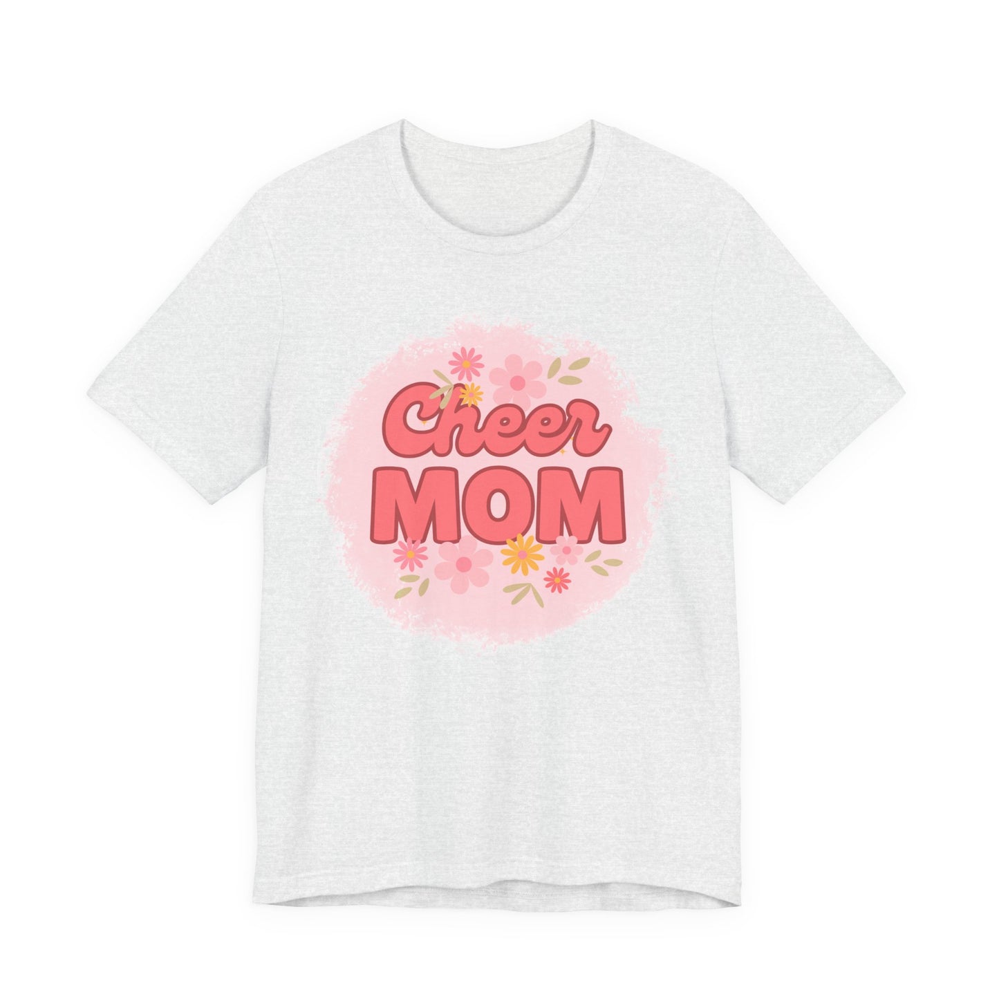 Cheer Mom Short Sleeve Tee, Gift for Cheer Moms, Cheerleader Apparel, Casual Summer Tee, Mother's Day Gift