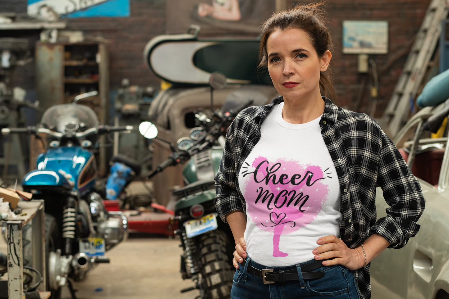 Cheer Mom Ultra Cotton Tee, Cheerleader Gift, Mother's Day Shirt, Sports Apparel, Appreciation Gift, Unisex T-Shirt