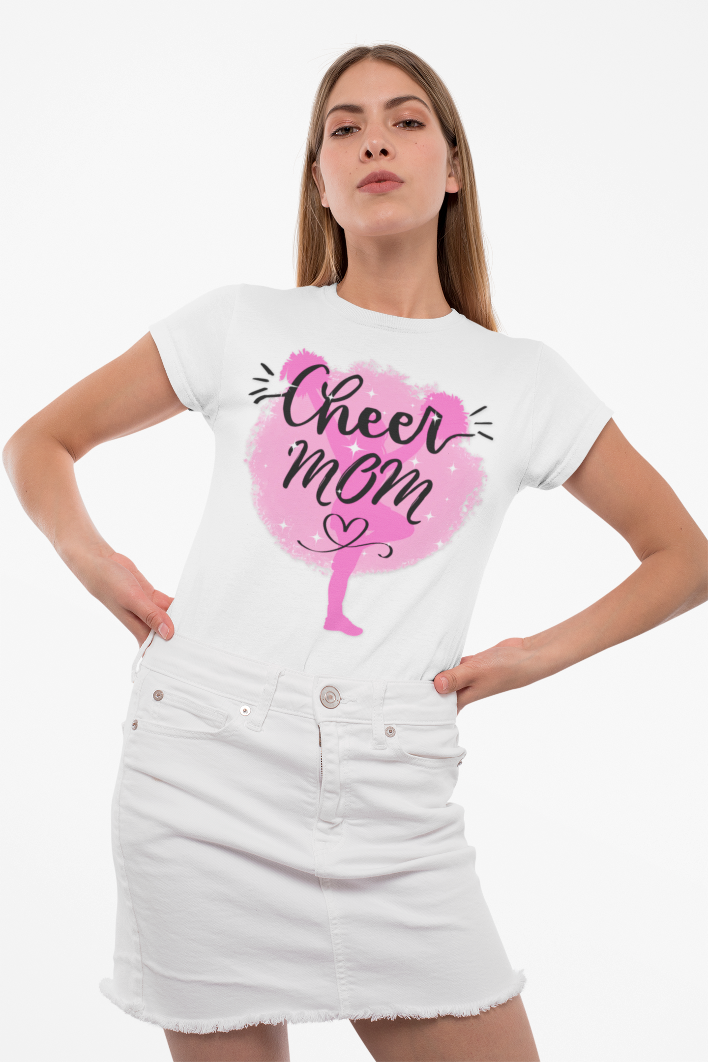 Cheer Mom Ultra Cotton Tee, Cheerleader Gift, Mother's Day Shirt, Sports Apparel, Appreciation Gift, Unisex T-Shirt