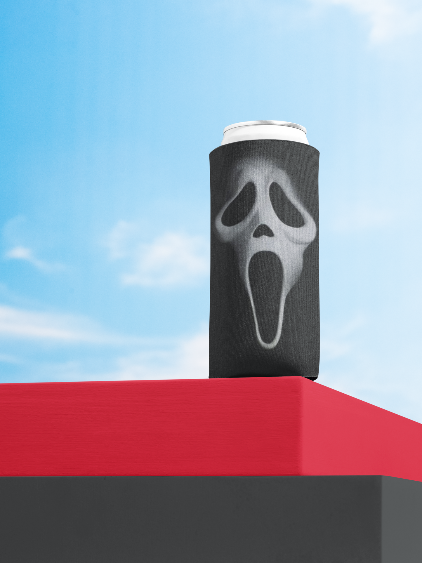 Scream Slim Beverage Holder - Perfect for Movie Nights, Halloween Parties, Gifts for Horror Fans, Barware, Drink Accessory