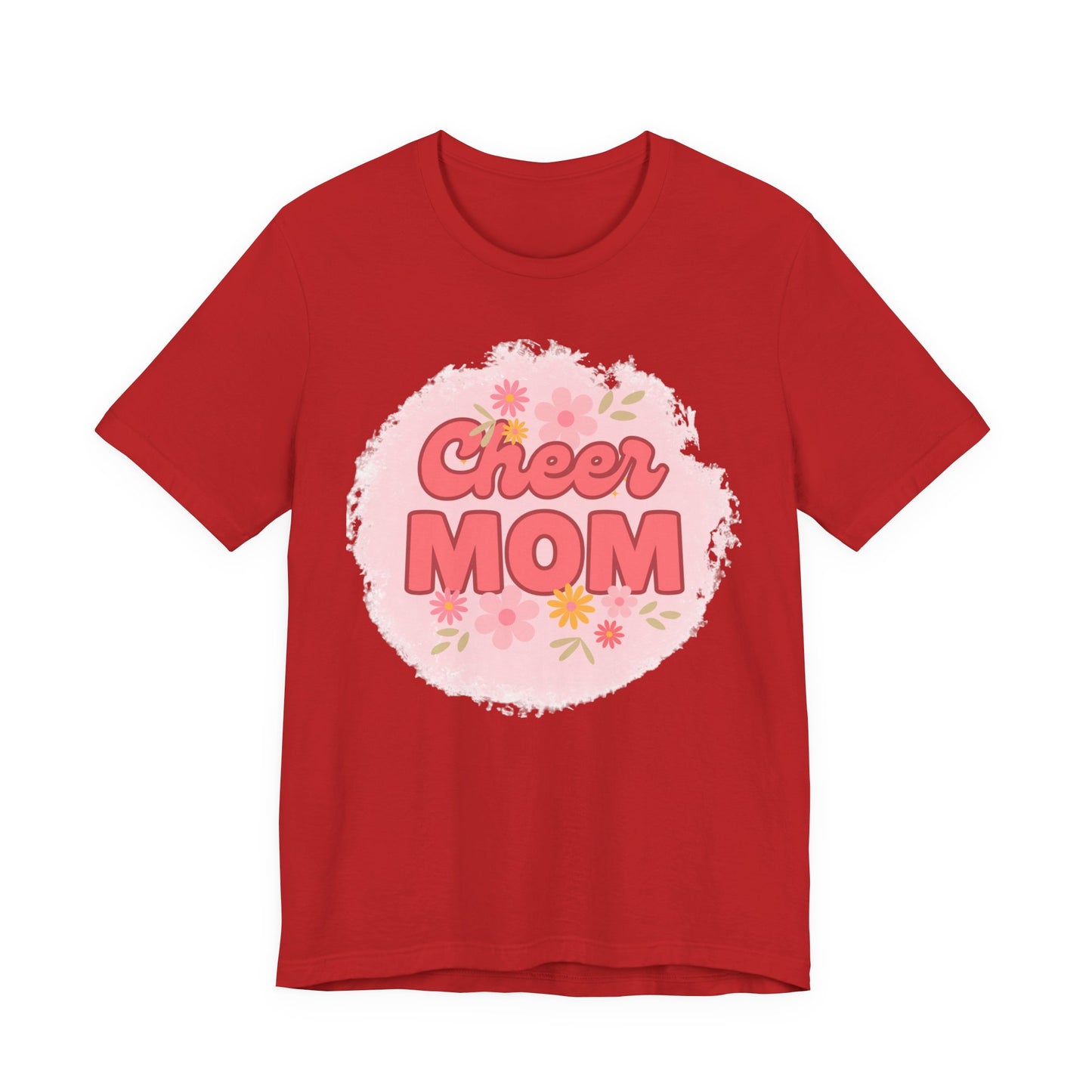 Cheer Mom Short Sleeve Tee, Gift for Cheer Moms, Cheerleader Apparel, Casual Summer Tee, Mother's Day Gift
