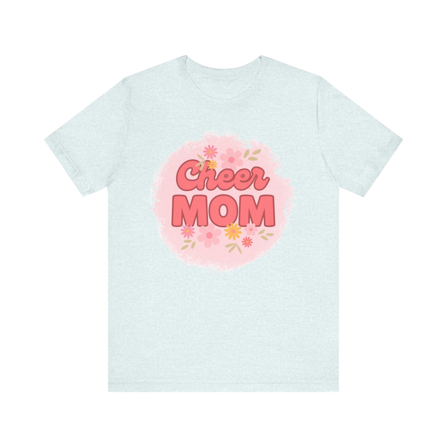 Cheer Mom Short Sleeve Tee, Gift for Cheer Moms, Cheerleader Apparel, Casual Summer Tee, Mother's Day Gift
