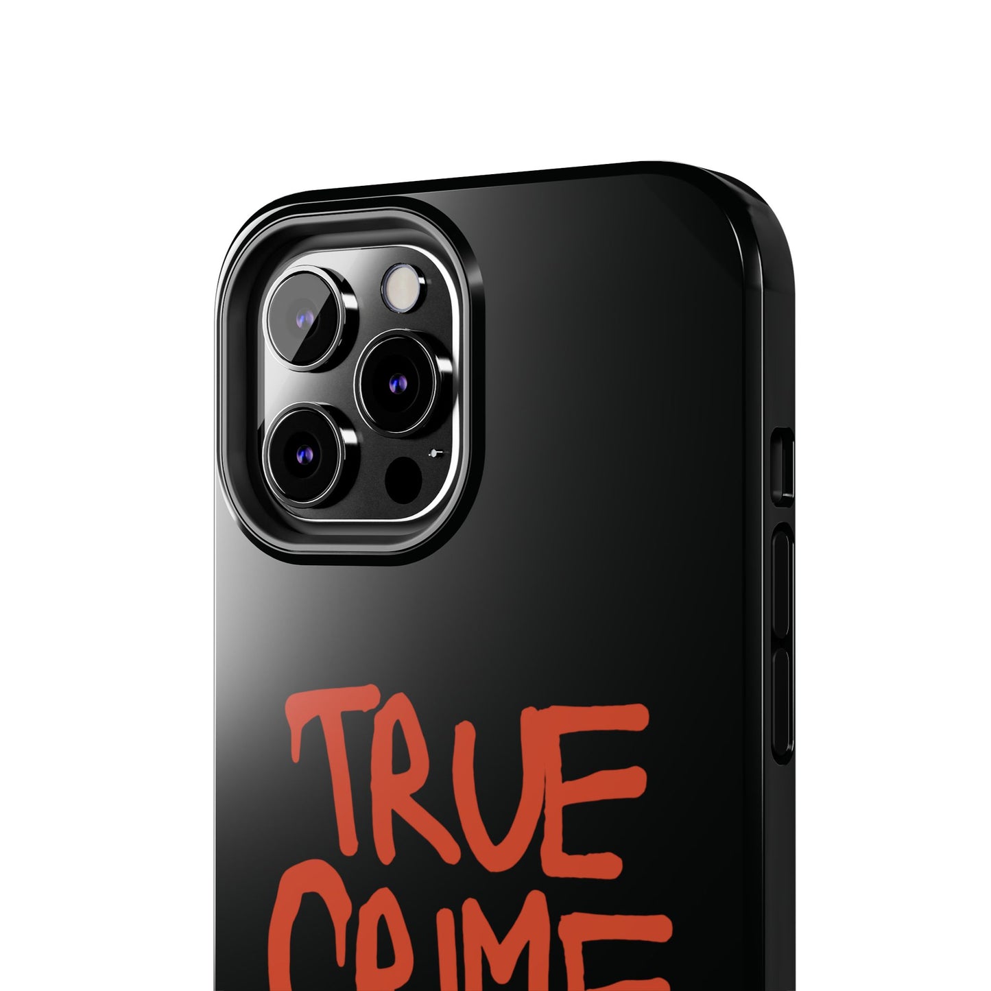 True Crime Tough Phone Cases, Durable Cases for Crime Lovers, Gift for True Crime Fans, Black Phone Accessories, Crime Theme Tech Gear