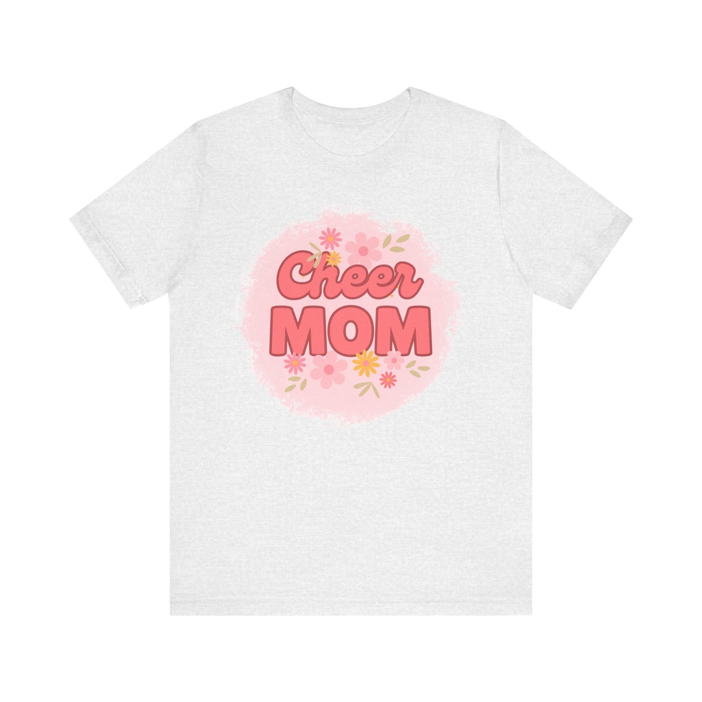 Cheer Mom Short Sleeve Tee, Gift for Cheer Moms, Cheerleader Apparel, Casual Summer Tee, Mother's Day Gift