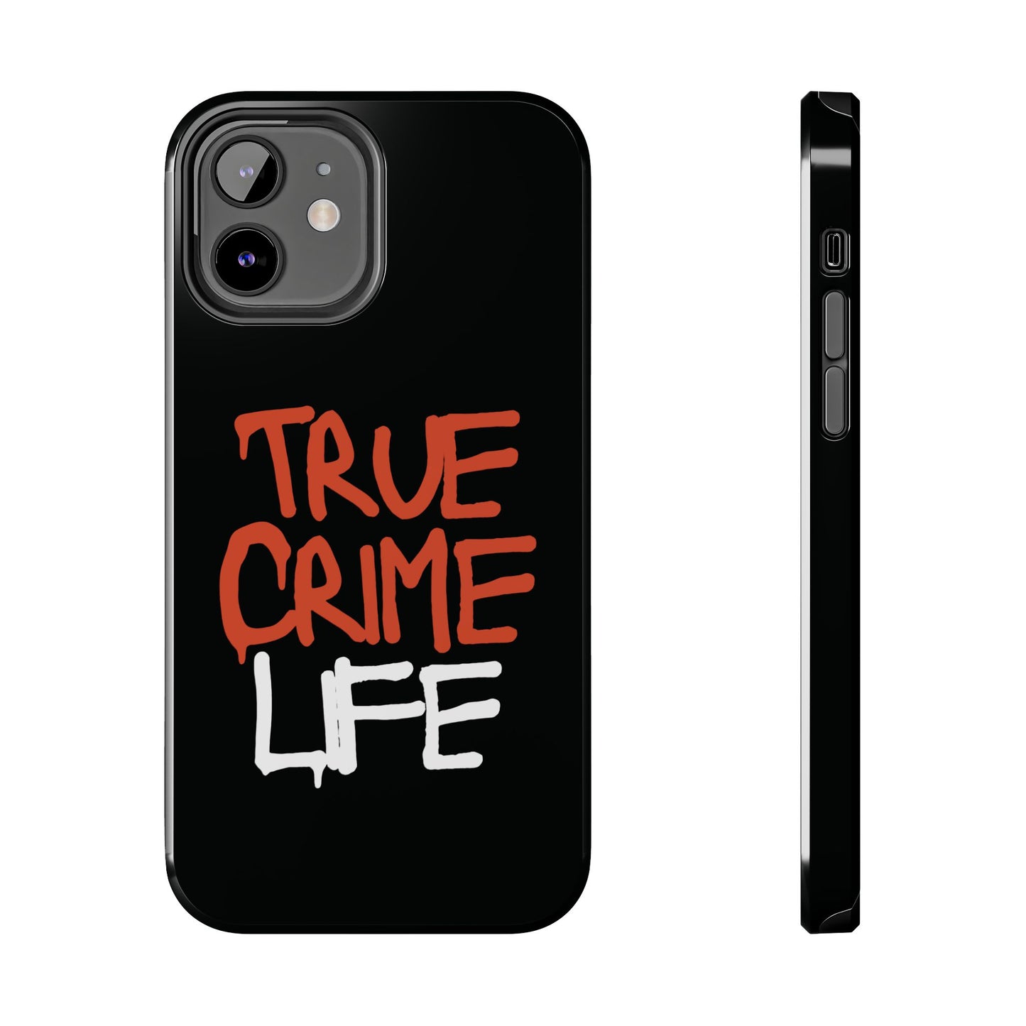 True Crime Tough Phone Cases, Durable Cases for Crime Lovers, Gift for True Crime Fans, Black Phone Accessories, Crime Theme Tech Gear