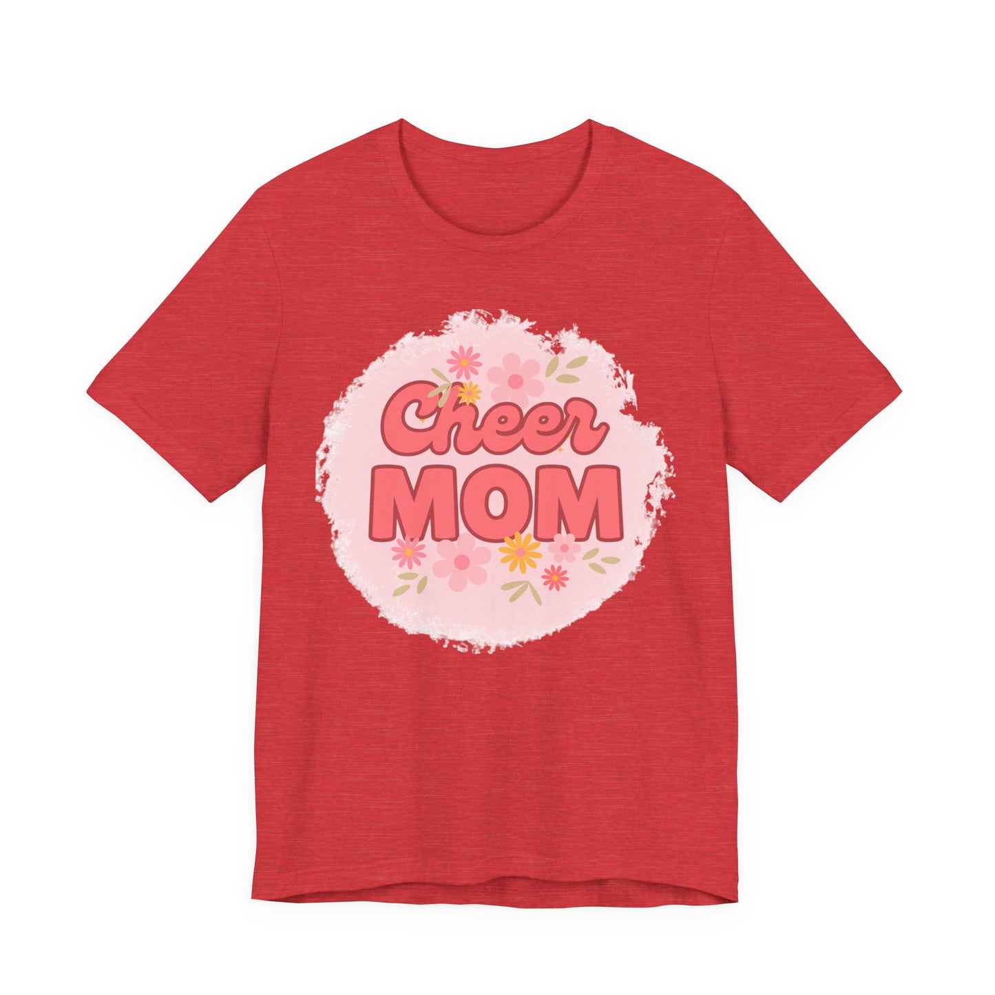 Cheer Mom Short Sleeve Tee, Gift for Cheer Moms, Cheerleader Apparel, Casual Summer Tee, Mother's Day Gift