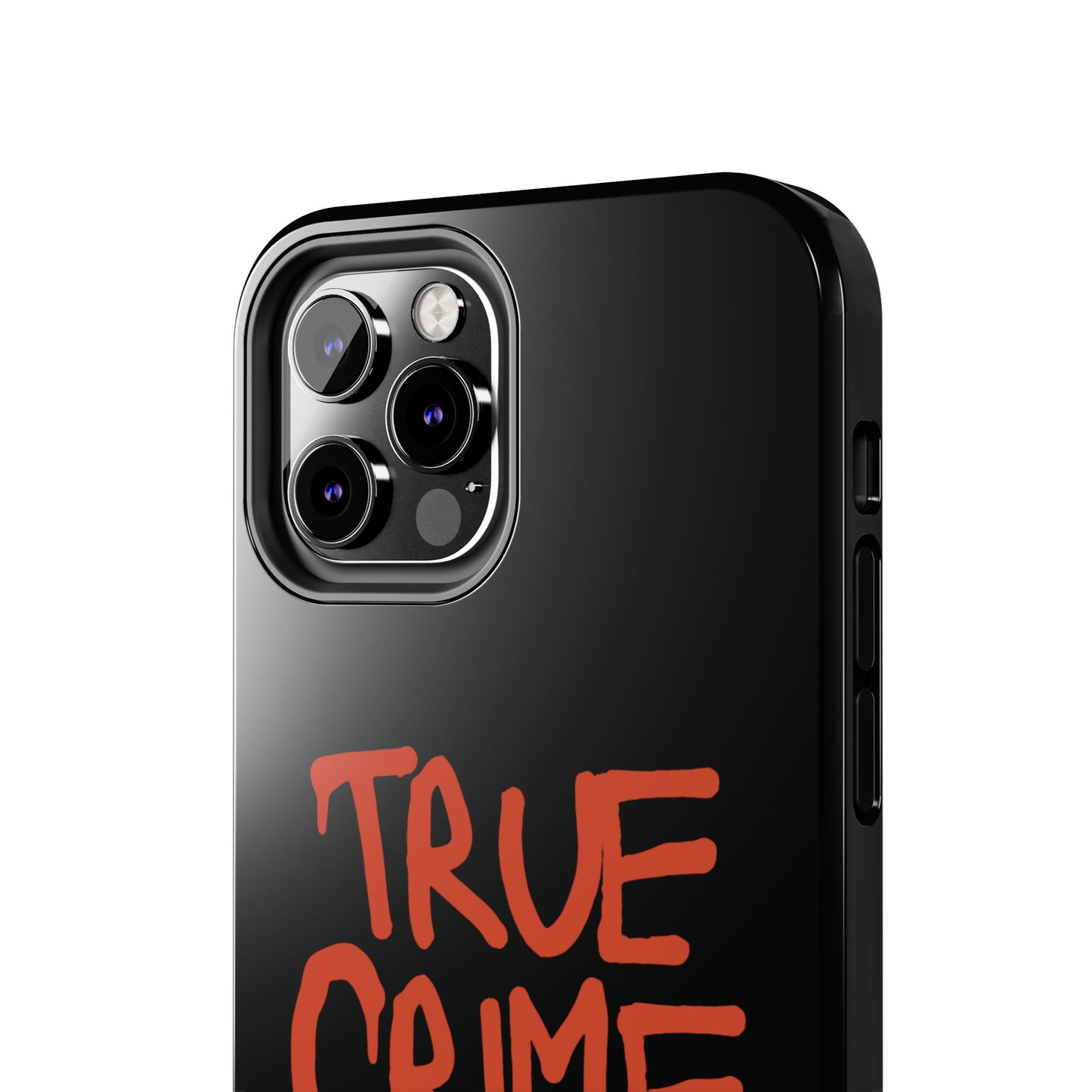 True Crime Tough Phone Cases, Durable Cases for Crime Lovers, Gift for True Crime Fans, Black Phone Accessories, Crime Theme Tech Gear