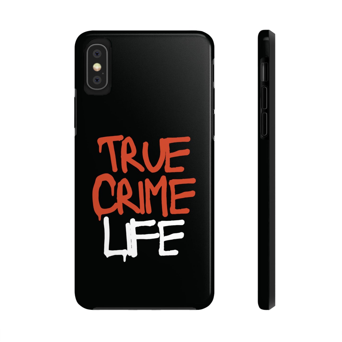 True Crime Tough Phone Cases, Durable Cases for Crime Lovers, Gift for True Crime Fans, Black Phone Accessories, Crime Theme Tech Gear