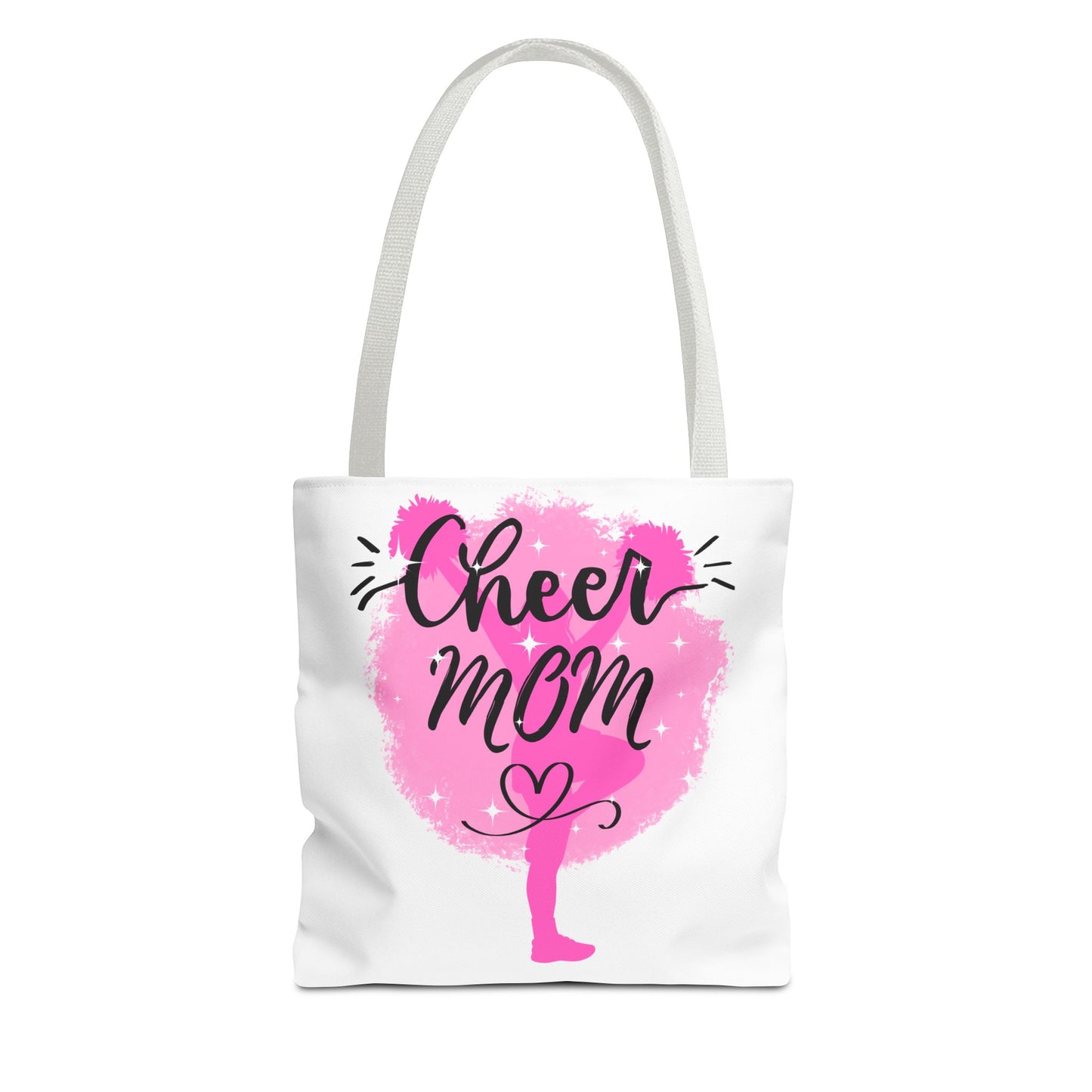 Cheer Mom Tote Bag, Cheerleading Gift, Athletic Tote, Stylish Mom Bag, Personalized Sporty Tote