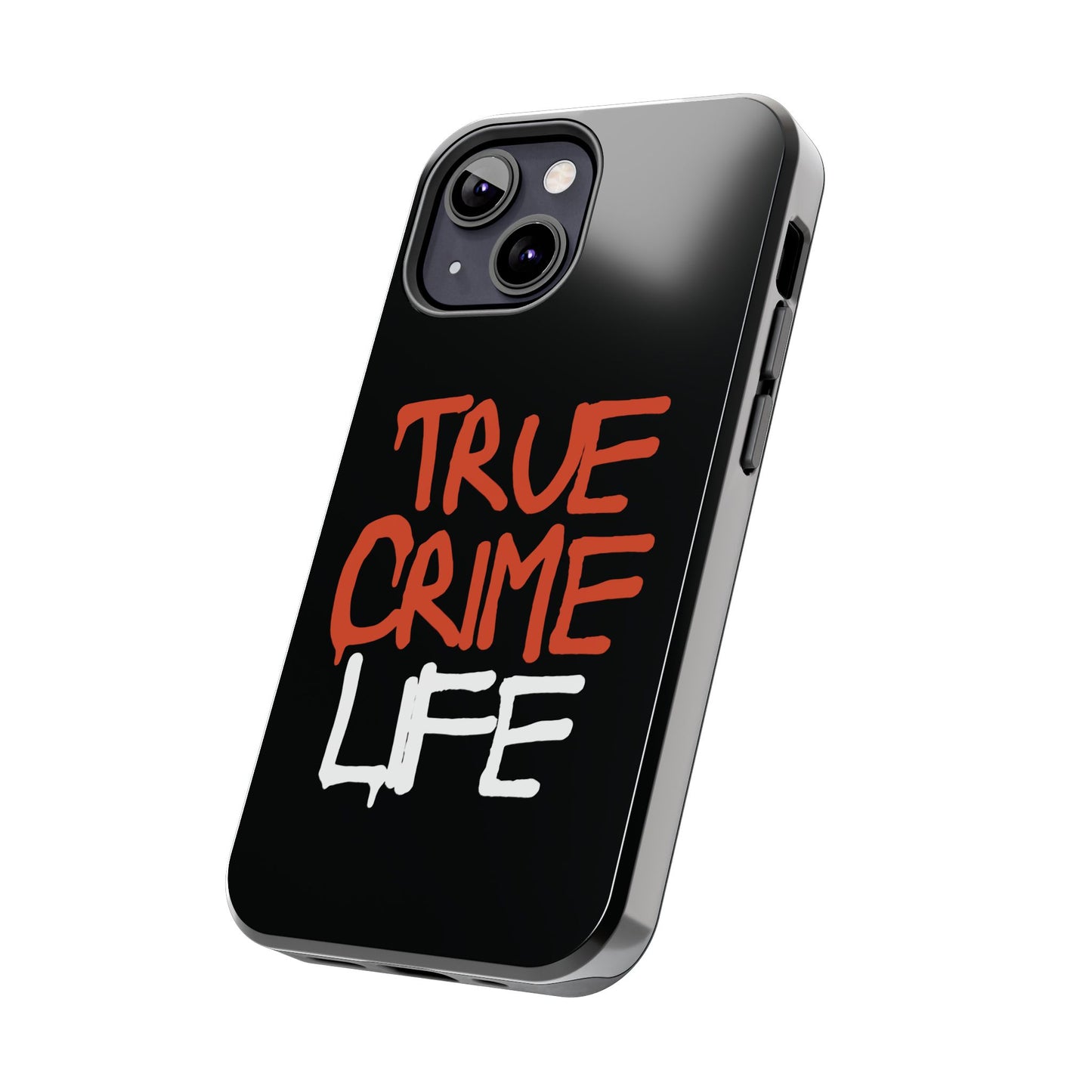 True Crime Tough Phone Cases, Durable Cases for Crime Lovers, Gift for True Crime Fans, Black Phone Accessories, Crime Theme Tech Gear