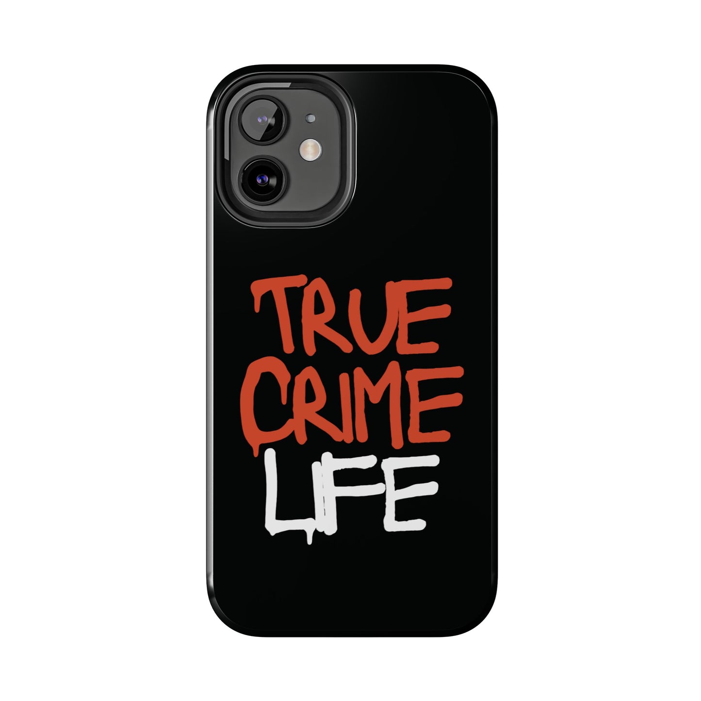 True Crime Tough Phone Cases, Durable Cases for Crime Lovers, Gift for True Crime Fans, Black Phone Accessories, Crime Theme Tech Gear