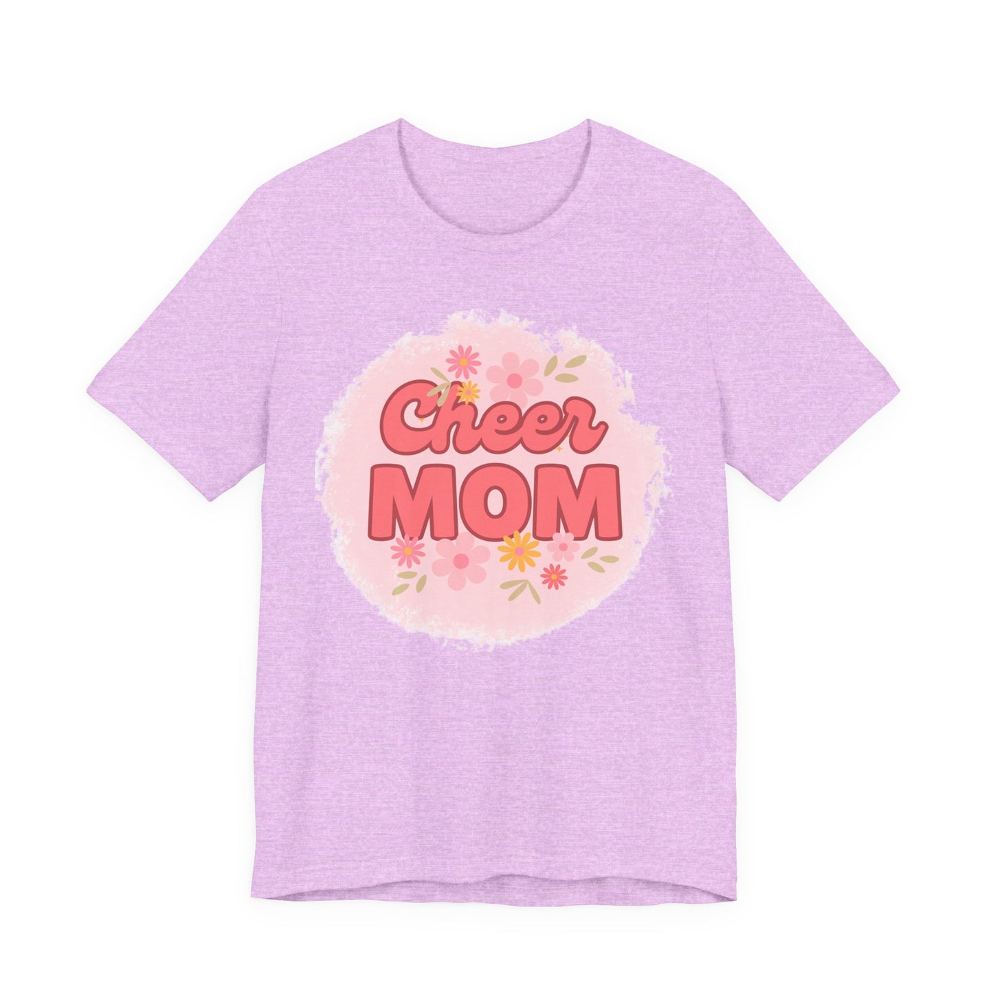 Cheer Mom Short Sleeve Tee, Gift for Cheer Moms, Cheerleader Apparel, Casual Summer Tee, Mother's Day Gift