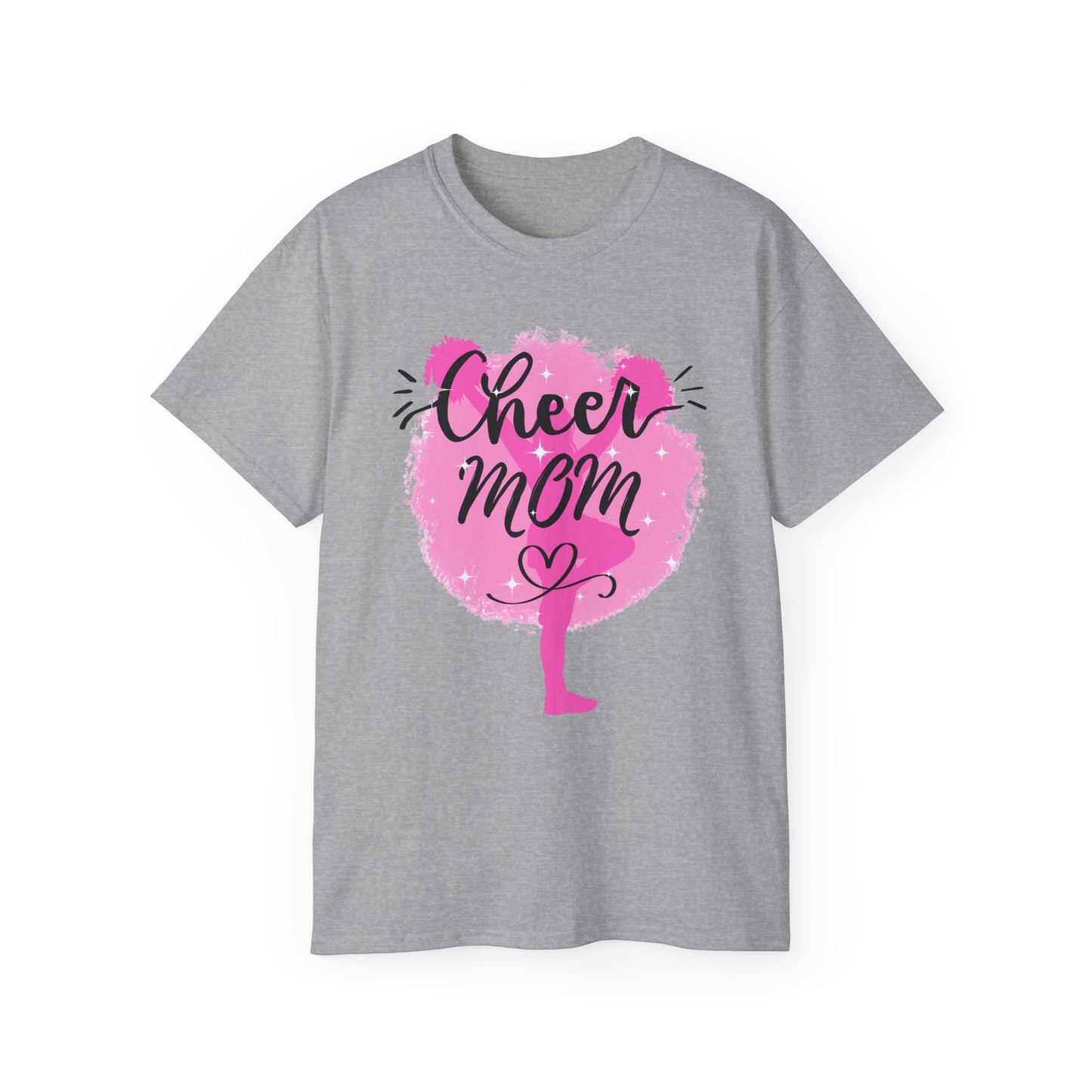 Cheer Mom Ultra Cotton Tee, Cheerleader Gift, Mother's Day Shirt, Sports Apparel, Appreciation Gift, Unisex T-Shirt