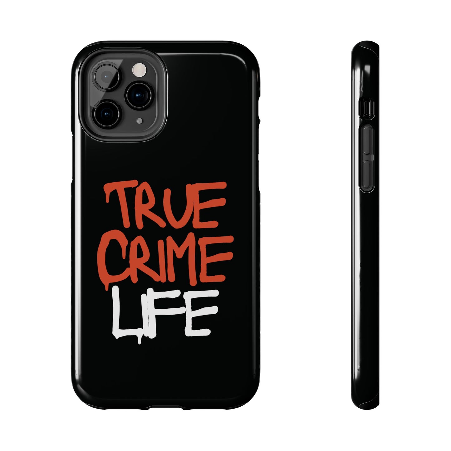 True Crime Tough Phone Cases, Durable Cases for Crime Lovers, Gift for True Crime Fans, Black Phone Accessories, Crime Theme Tech Gear