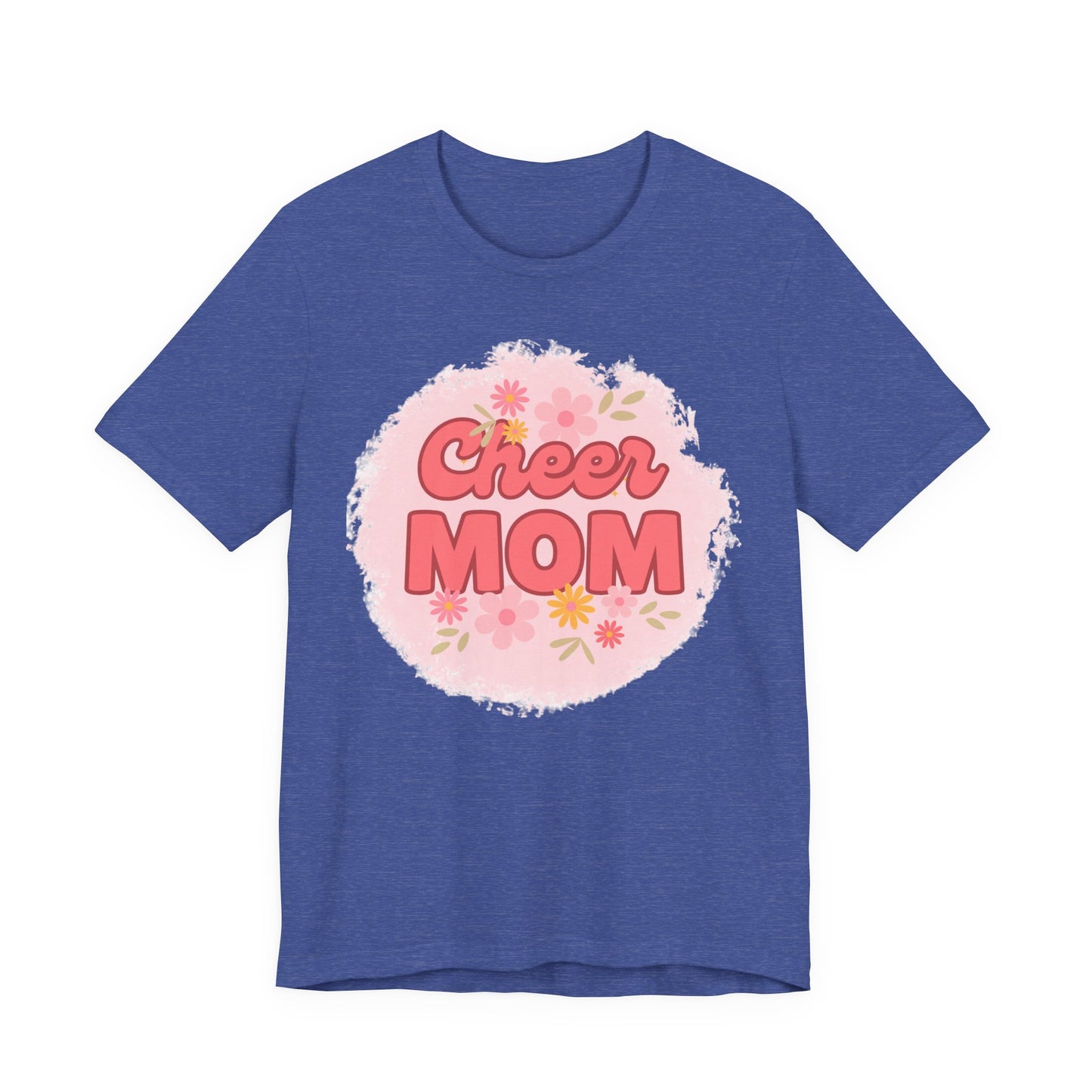 Cheer Mom Short Sleeve Tee, Gift for Cheer Moms, Cheerleader Apparel, Casual Summer Tee, Mother's Day Gift