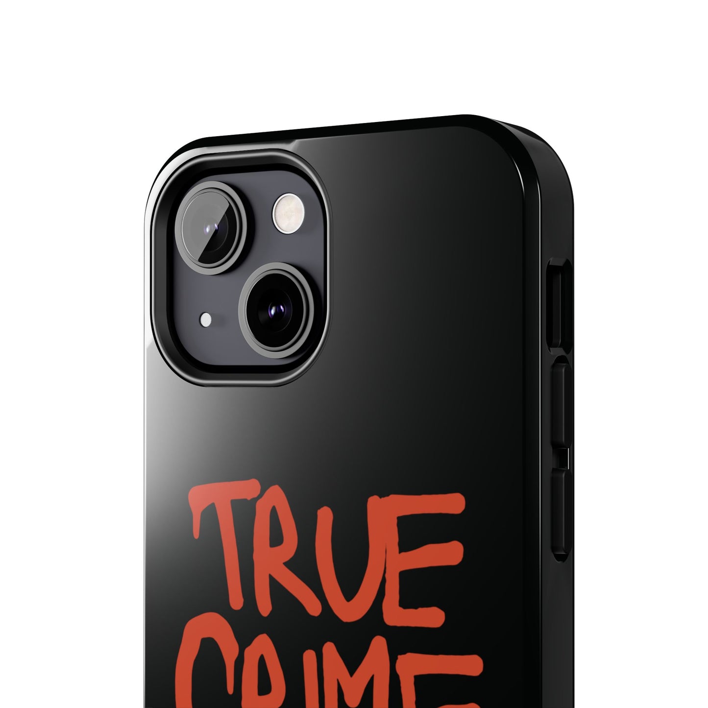 True Crime Tough Phone Cases, Durable Cases for Crime Lovers, Gift for True Crime Fans, Black Phone Accessories, Crime Theme Tech Gear